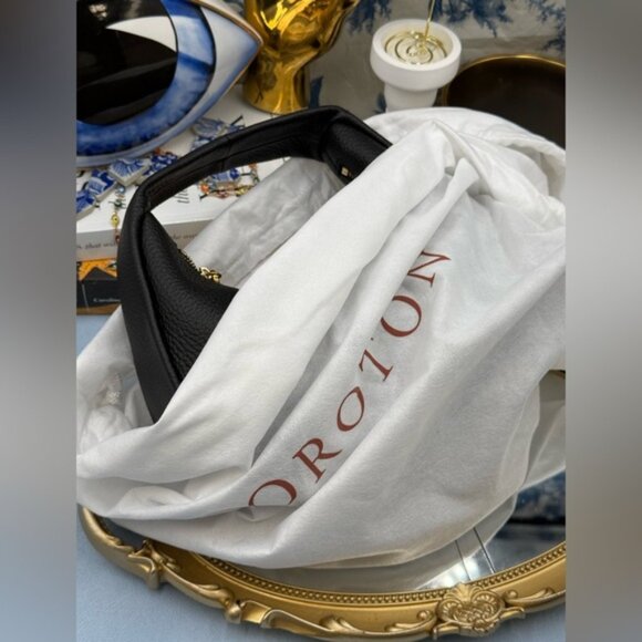 🆕 OROTON 🧿 NWT Clara Mini Convertible Crossbody Bag, Black Leather - Picture 16 of 16